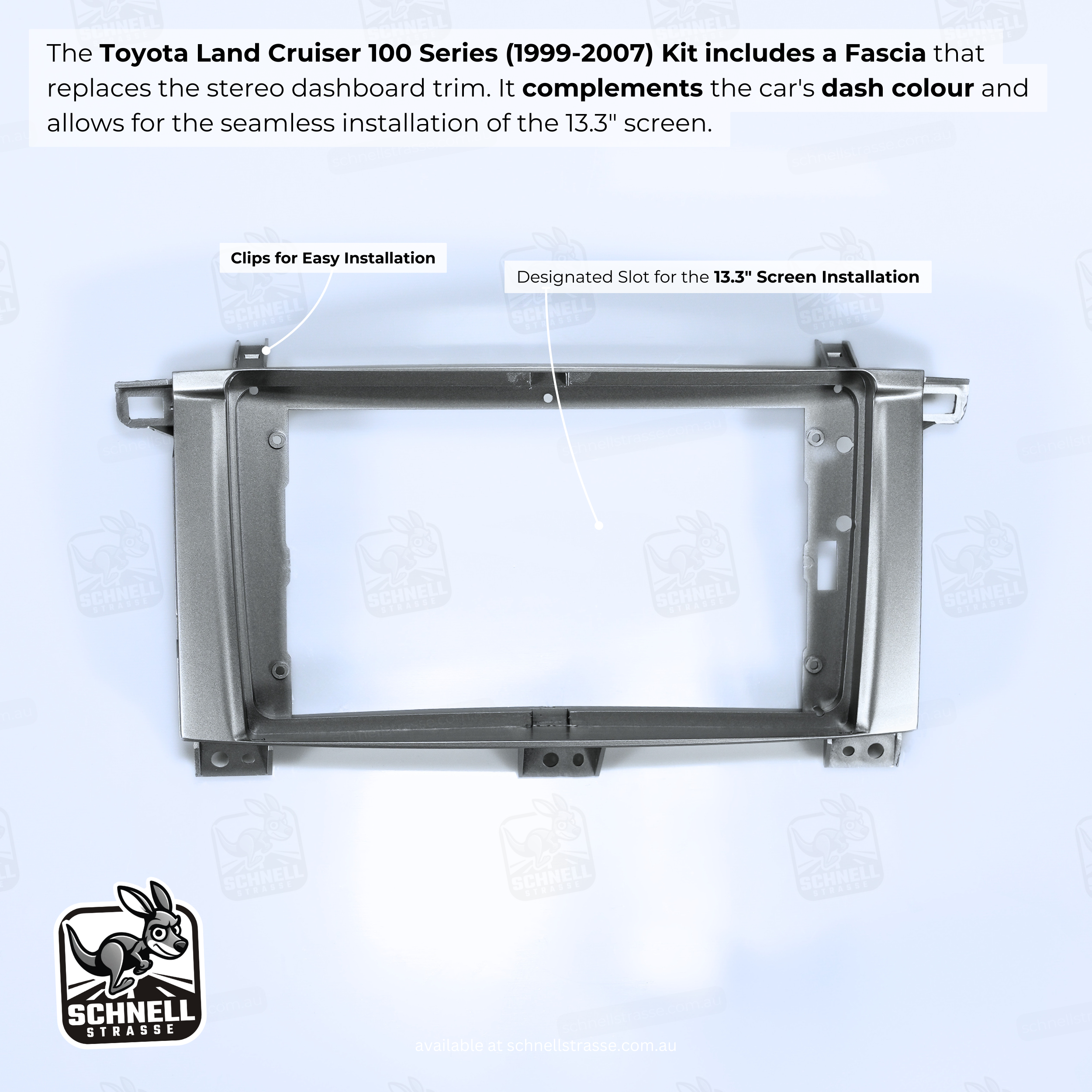 Toyota Land Cruiser 100 Series 13.3'' Head Unit Upgrade Kit (1999-2007) - Plug & Play with Apple CarPlay, Android Auto, and Touchscreen Display