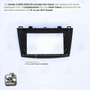 Mazda 3 (2010-2013) Fascia Kit - Premium Matte Finish, 9'' & 13.3'' Screen Compatible, Pre-Drilled Holes for Easy Installation