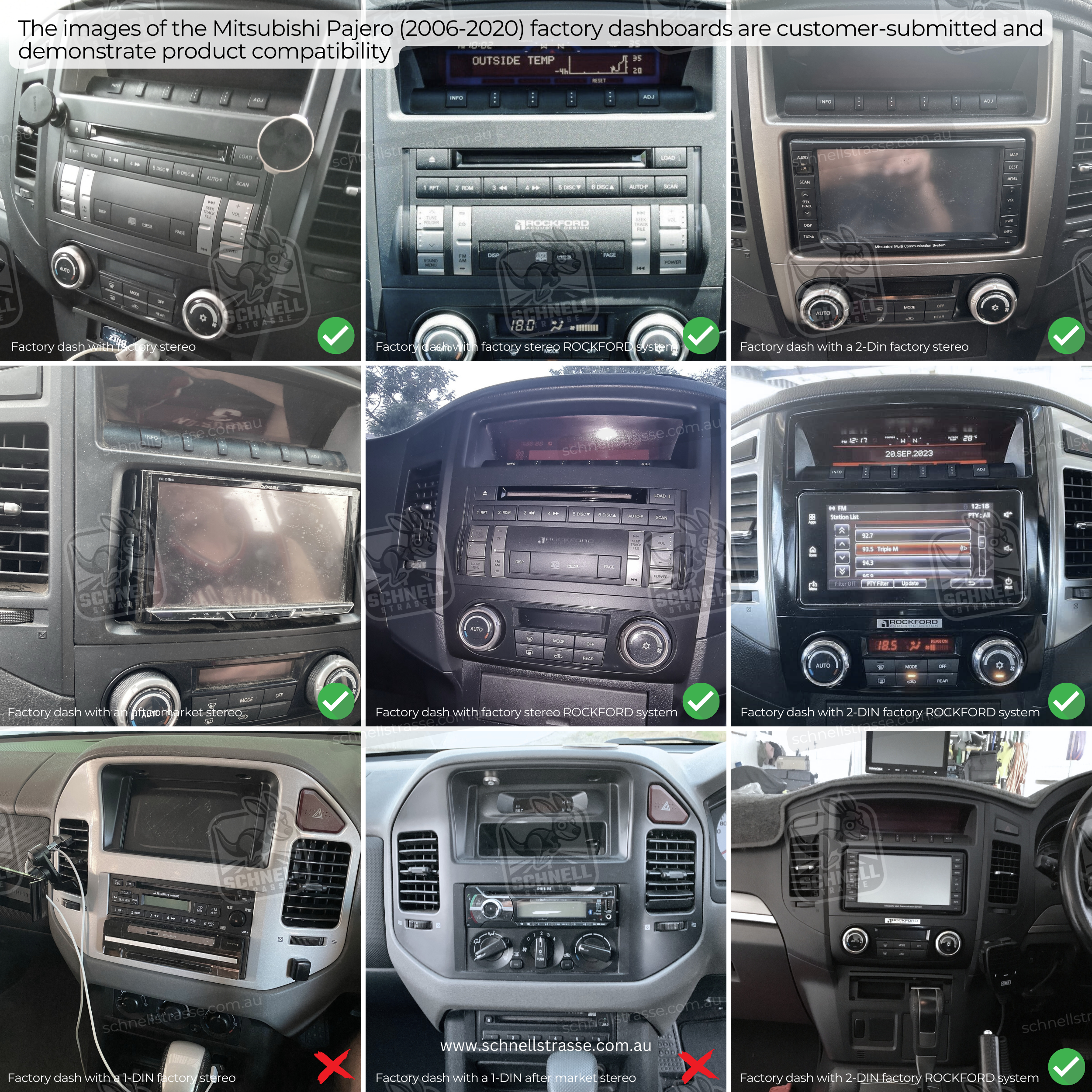 Mitsubishi Pajero (2006-2020) Fascia Kit