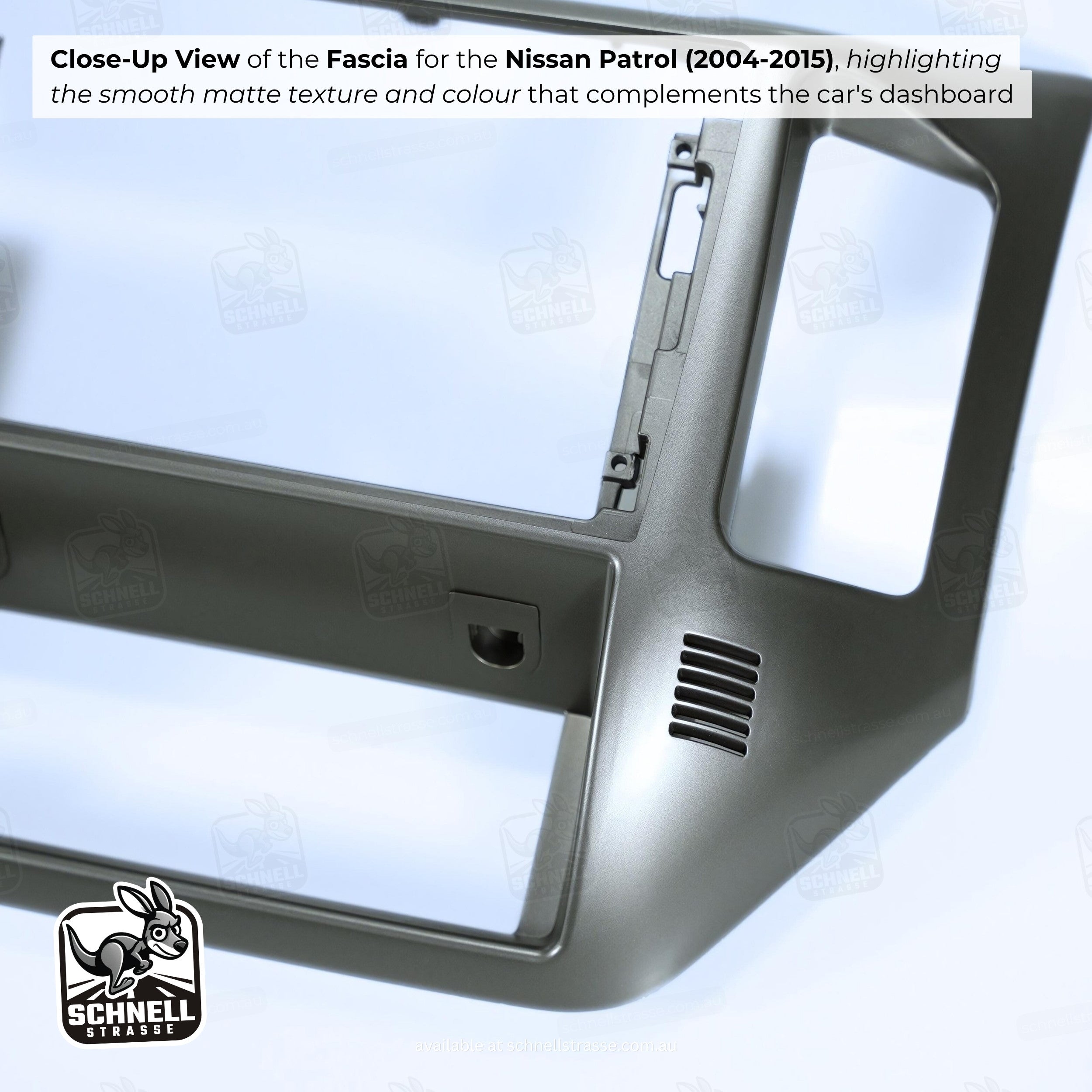 Nissan Patrol (2004-2015) Fascia Kit - Premium Matte Finish, 9'' & 13.3'' Screen Compatible, Easy Installation