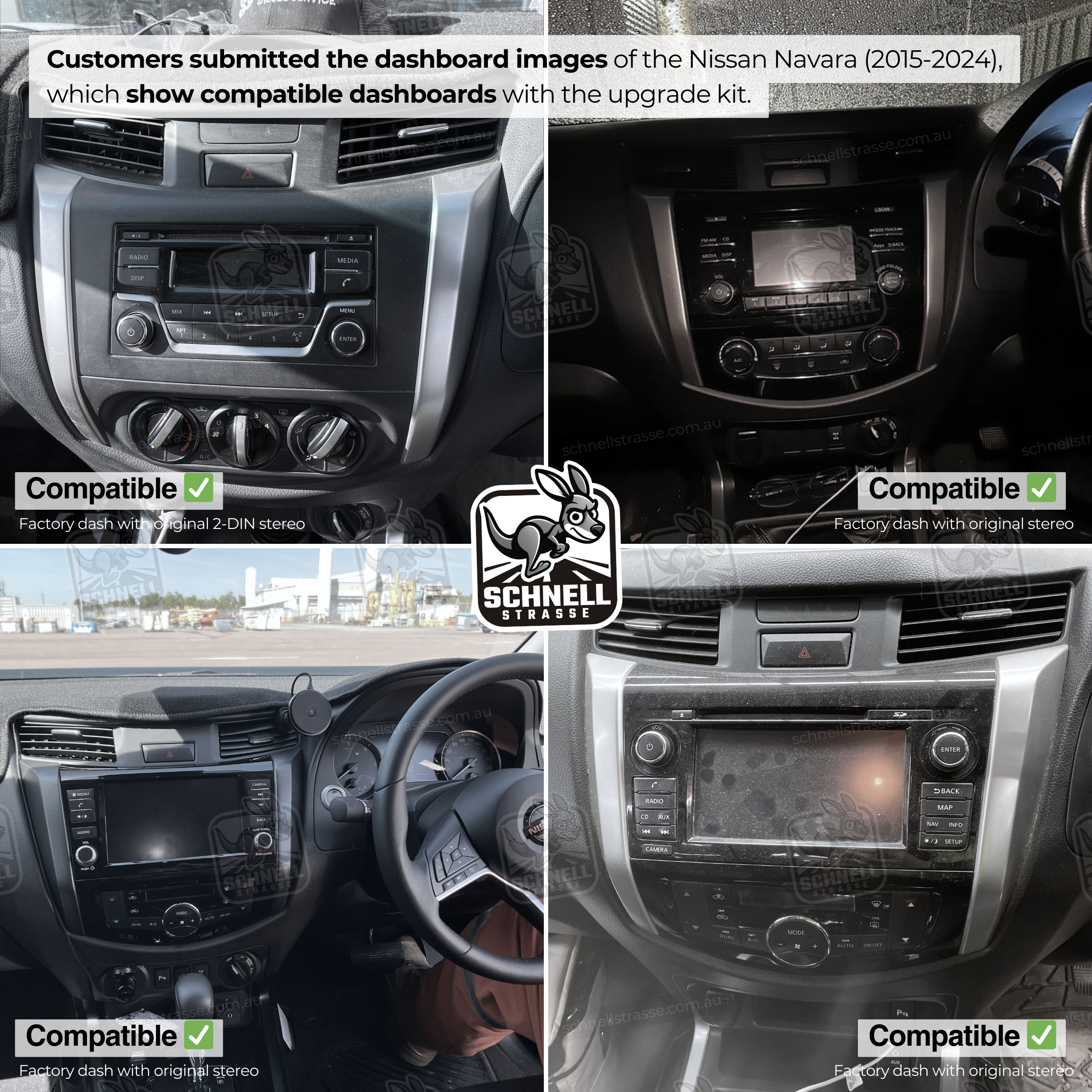 Nissan Navara 13.3'' Head Unit Upgrade Kit (2015-2024) - Plug & Play with Apple CarPlay, Android Auto, and Touchscreen Display